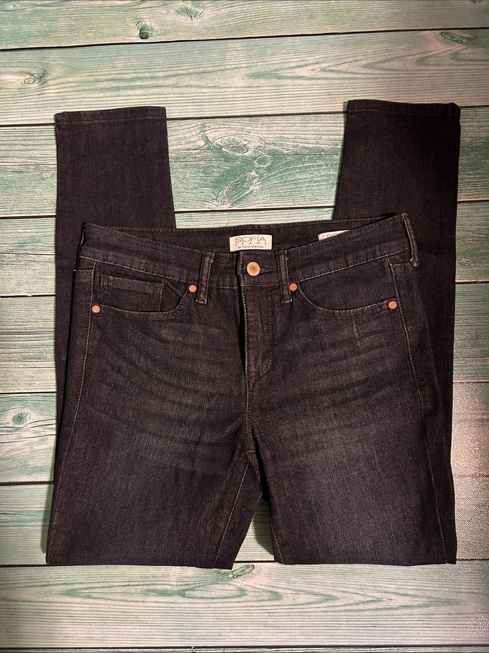 sofia by sofia vergara Dark Wash Skinny Jeans